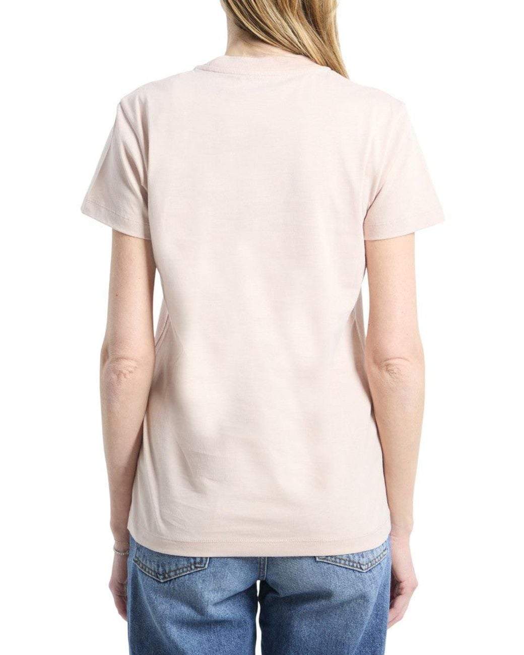 Moncler White Light Logo Crew Neck T-Shirt