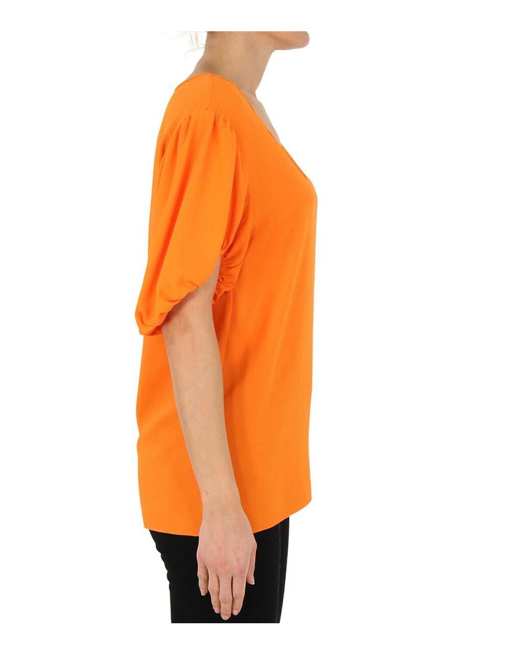 Stella McCartney Orange Round Neck Top
