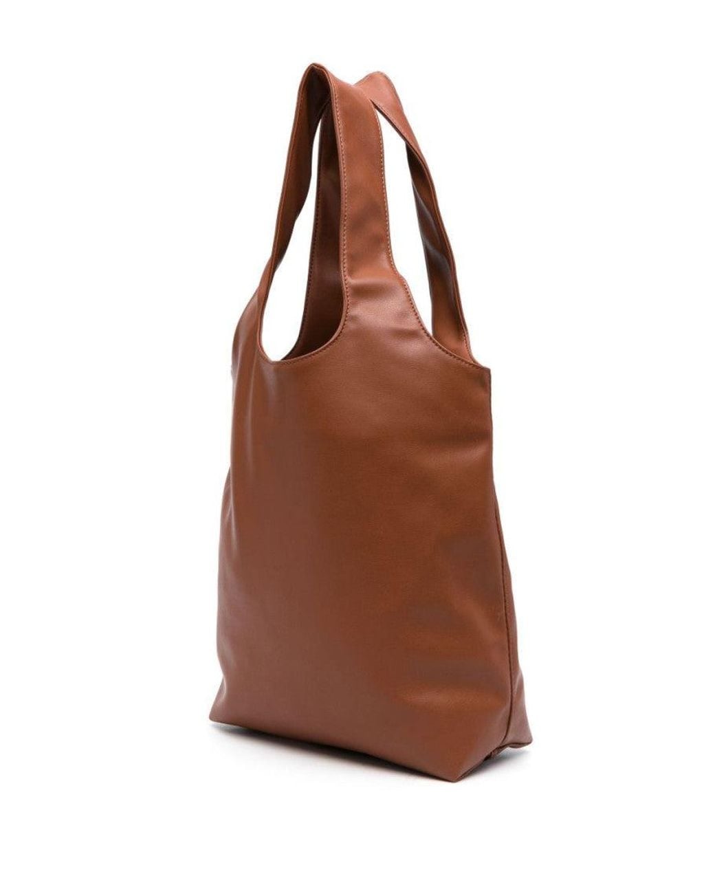 A.P.C. Brown Ninon Logo-Print Tote