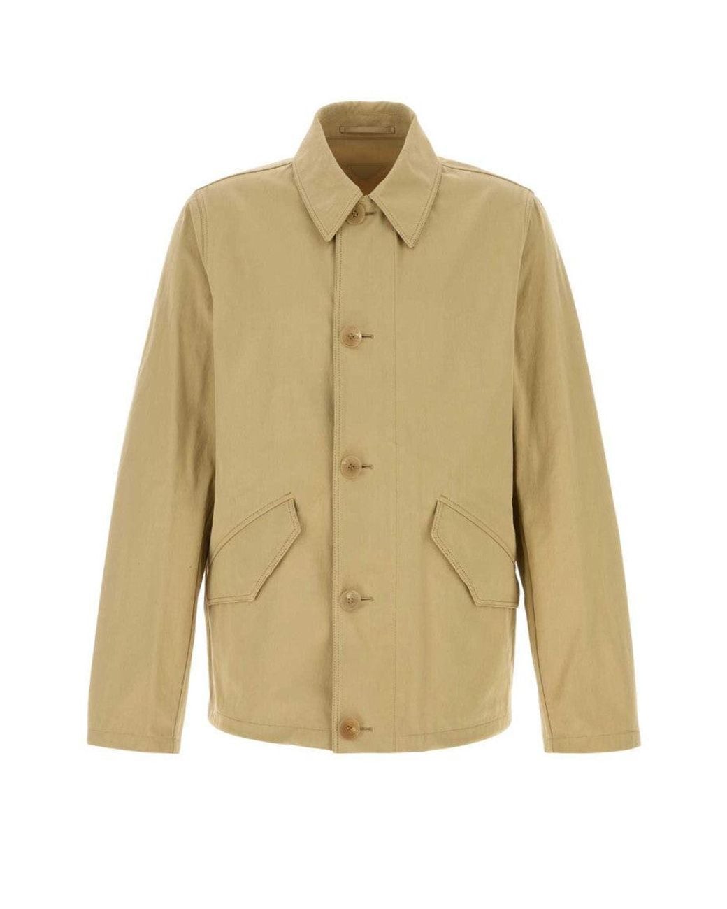 Prada Natural Shirt Collar Jacket for men