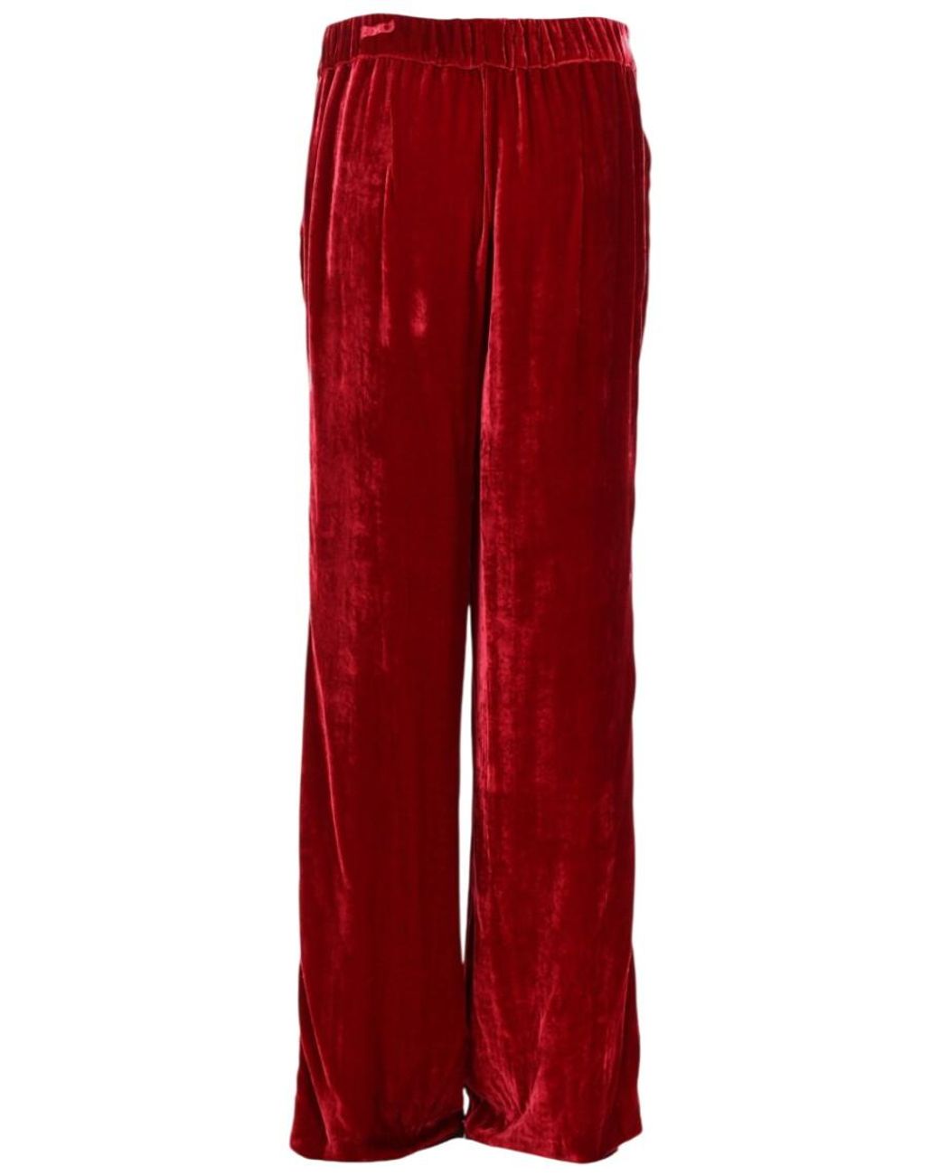 P.A.R.O.S.H. Red Straight Elasticated Pants