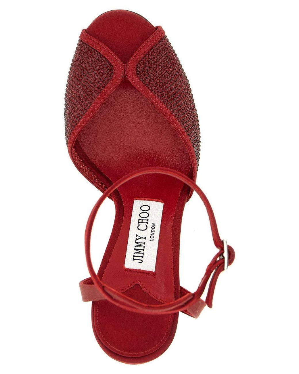 Jimmy Choo Red 'Sacora' Sandals