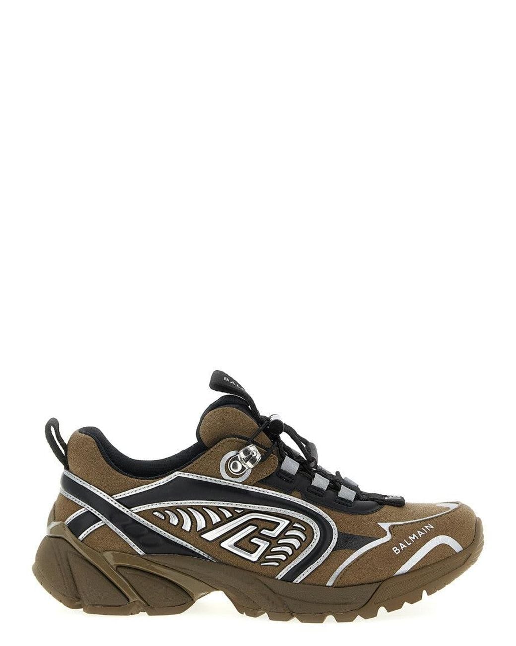 Balmain Black 'Cosmic Dust' Sneakers