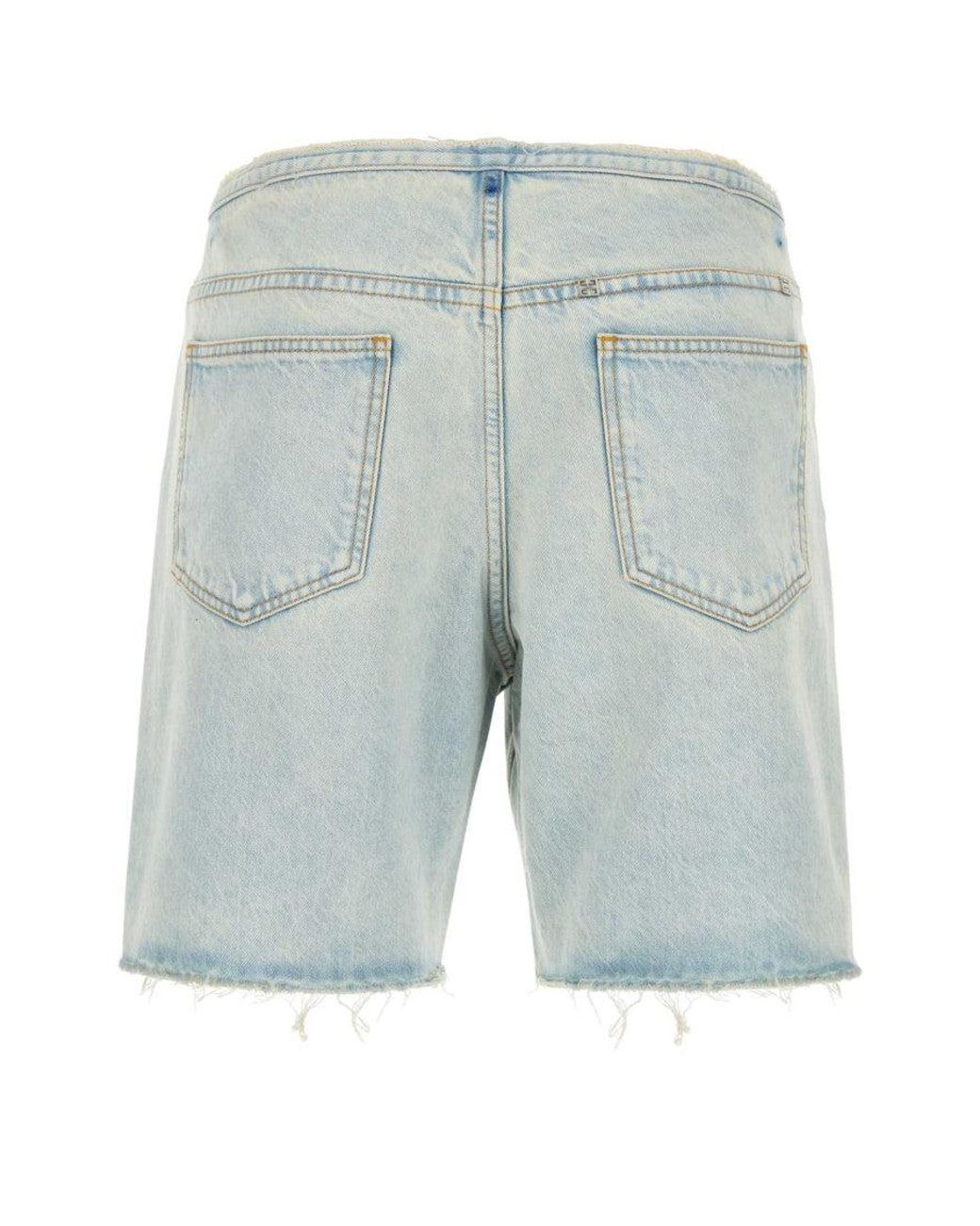 Givenchy Blue Denim Bermuda Shorts for men