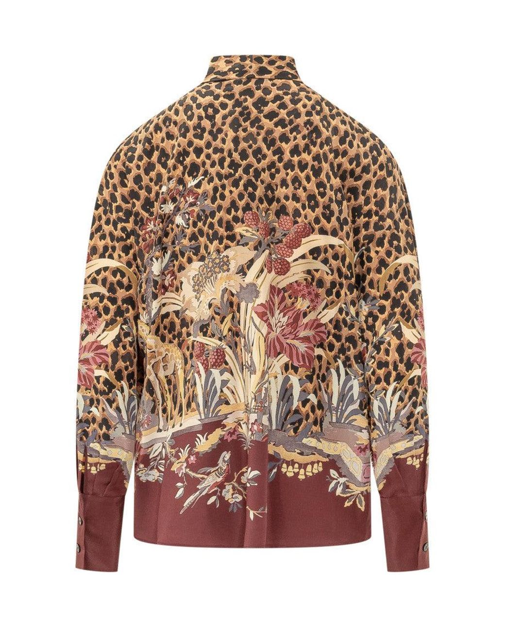 Etro Brown Luxury Blouse Shirt