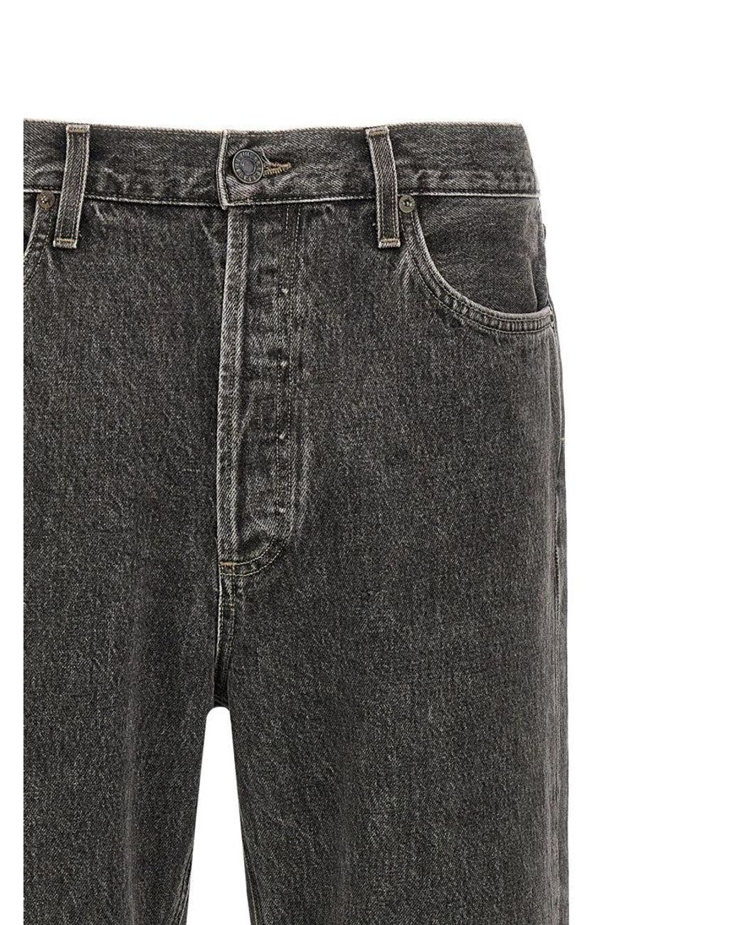 Agolde Gray Straight Fit Jeans for men
