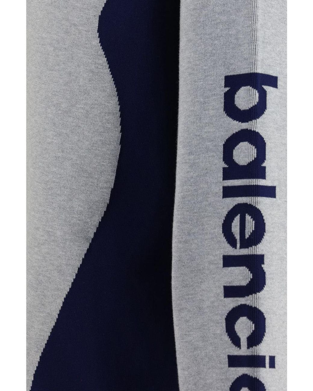 Balenciaga Blue Logo Zip Up Cardigan for men