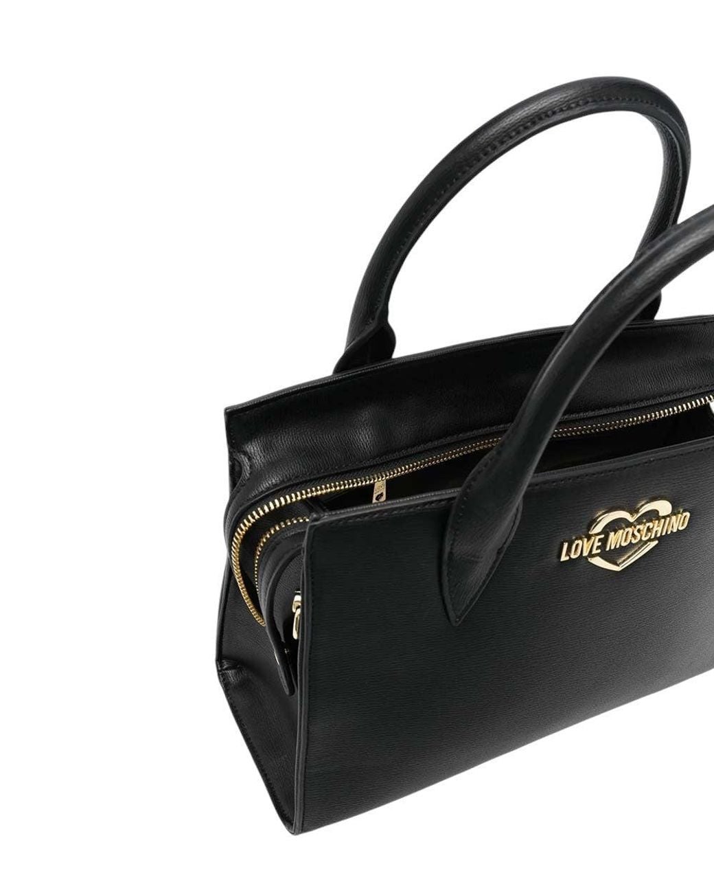 Love Moschino Black Heart Logo Small Satchel