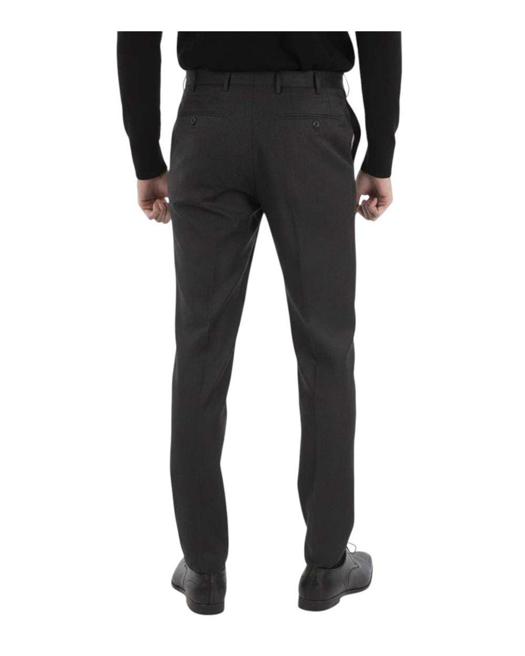 Corneliani Black Tailored Trousers for men