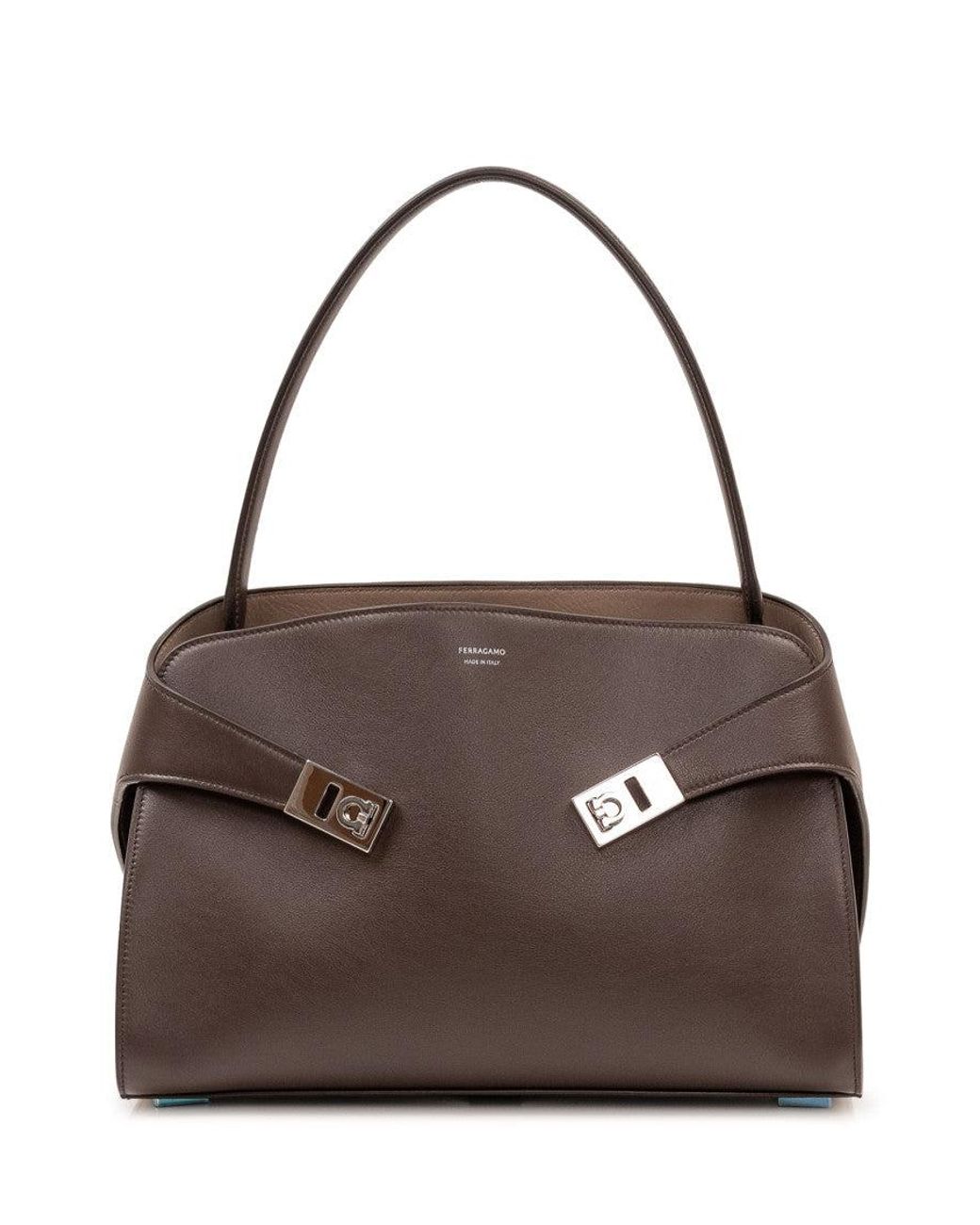 Ferragamo Brown Mini Hug Shoulder Bag