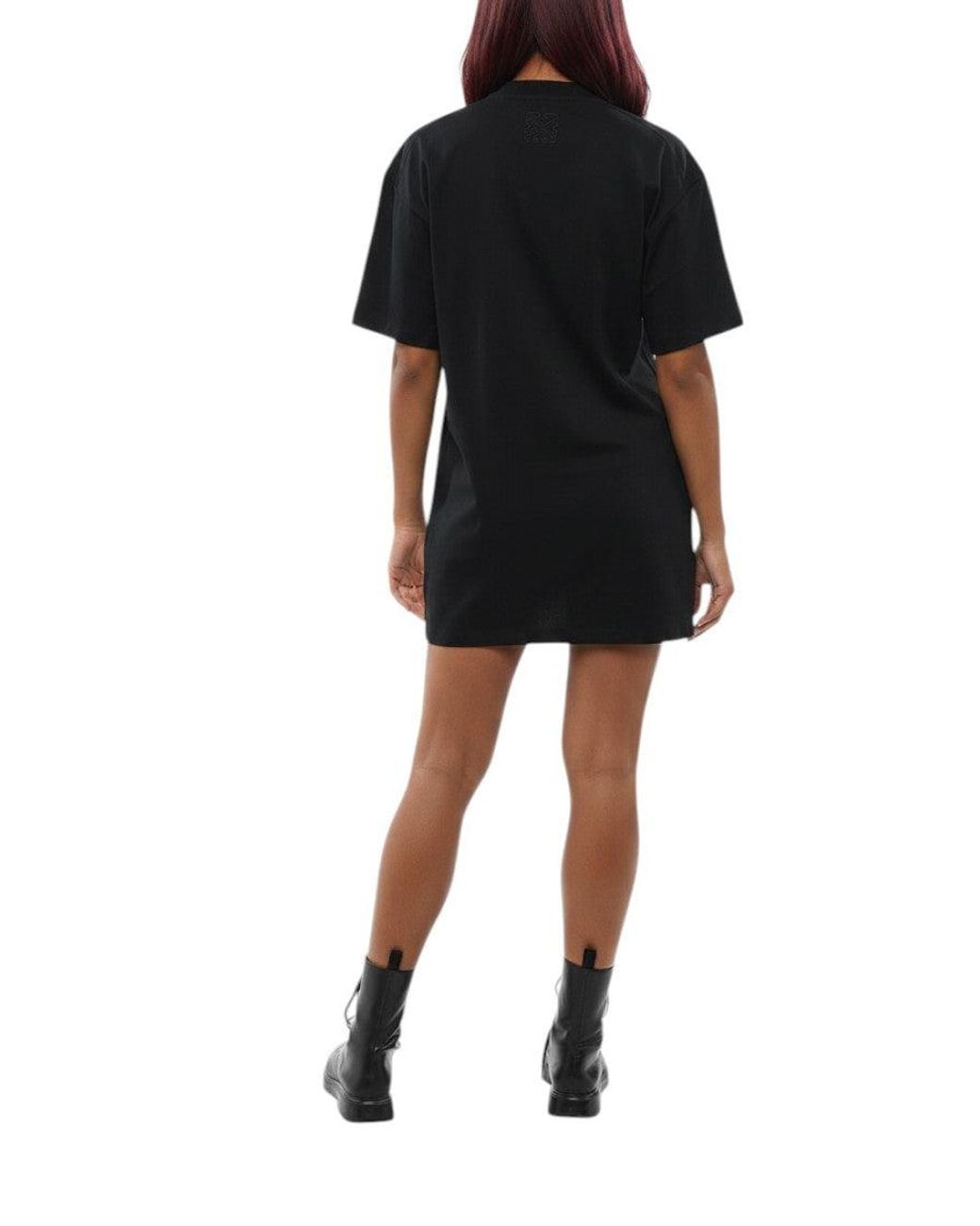 Off-White c/o Virgil Abloh Black Crew Neck Mini Dress