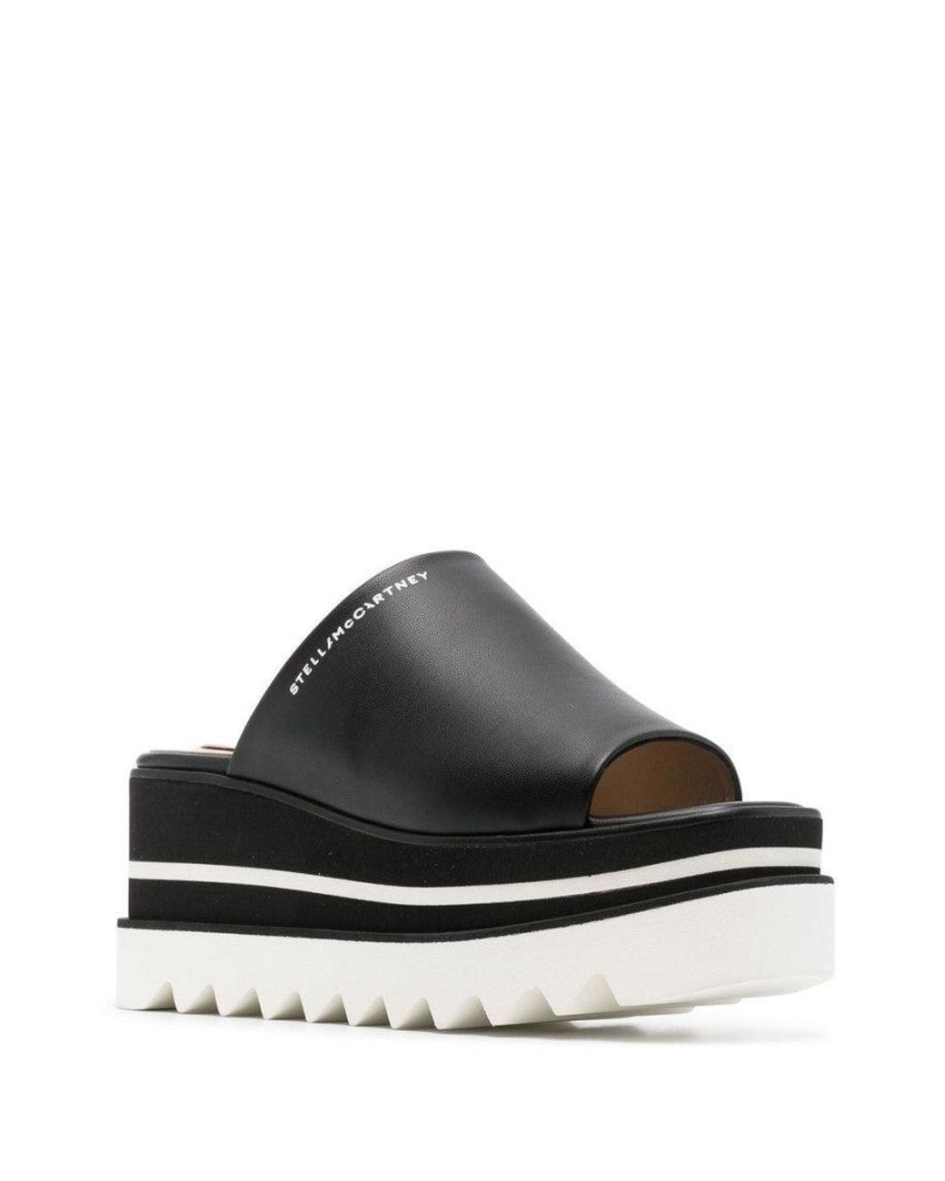 Stella McCartney Black Elyse Wedges