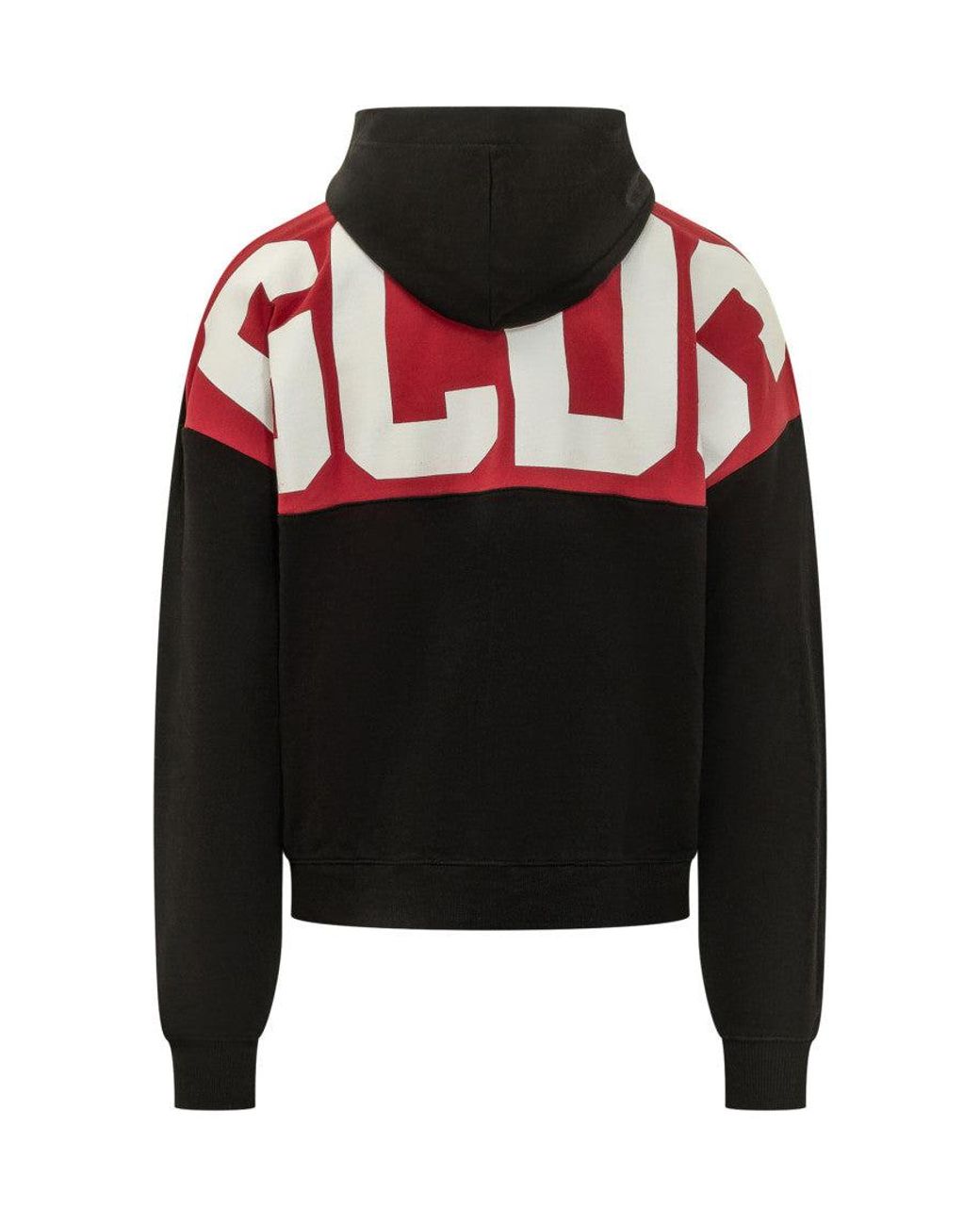 Gcds Black Logo Regular Hoodie for men