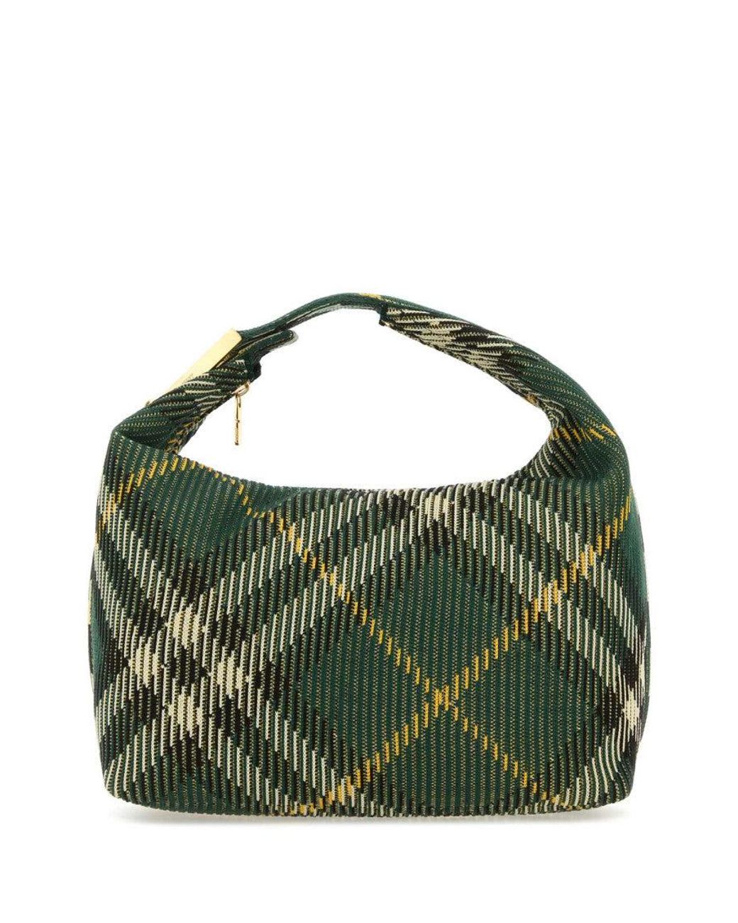 Burberry Green Peg Medium Shoulder Bag