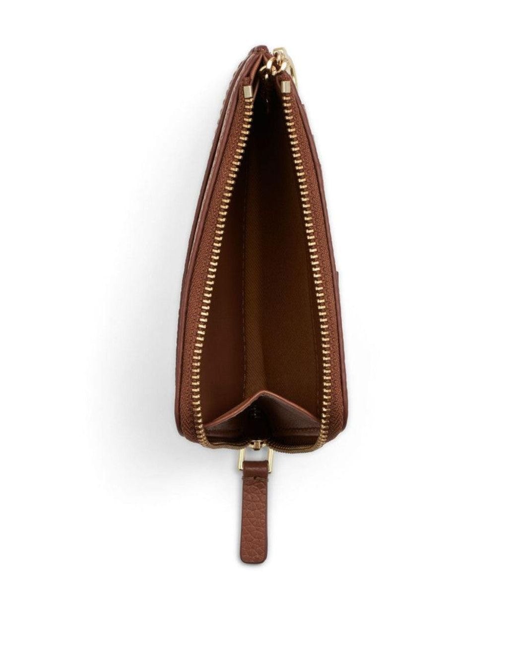 Marc Jacobs Brown Logo Zip Wallet