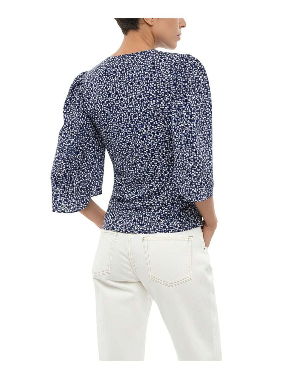 Isabel Marant Blue Crew Neck Top