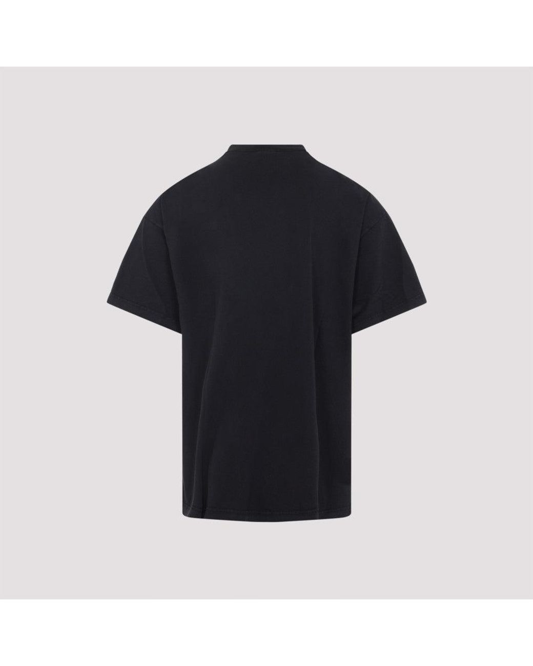 Balenciaga Black Oversized Cotton T-Shirt for men