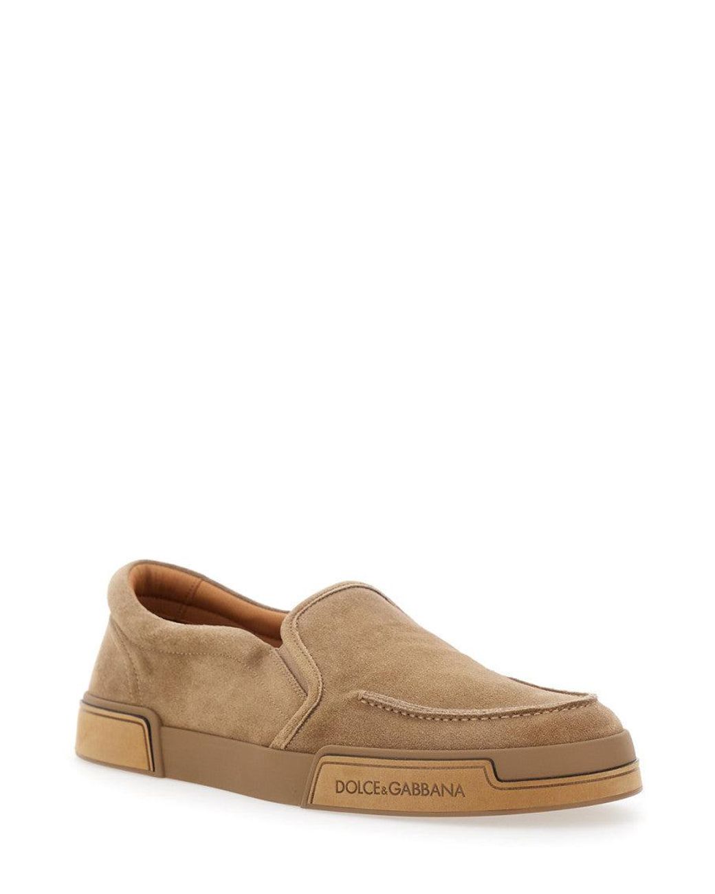 Dolce & Gabbana Brown Solid Sneakers for men