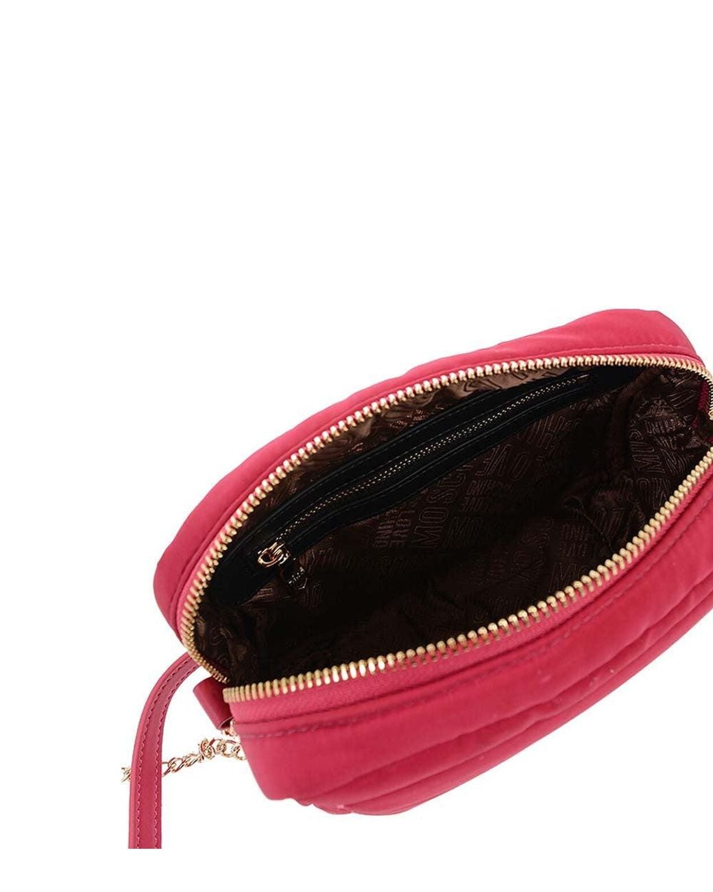 Love Moschino Red Light Logo Plaque Small Crossbody Bag