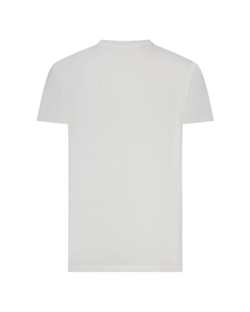 Fendi White Crew Neck T-Shirt for men