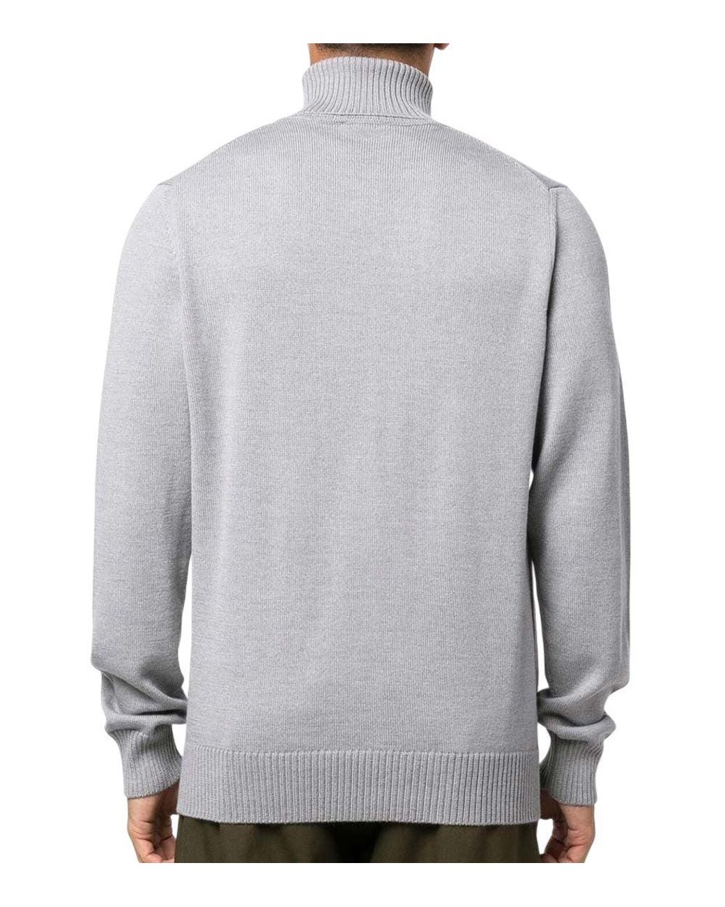 Emporio Armani Gray Turtle Neck Sweater for men