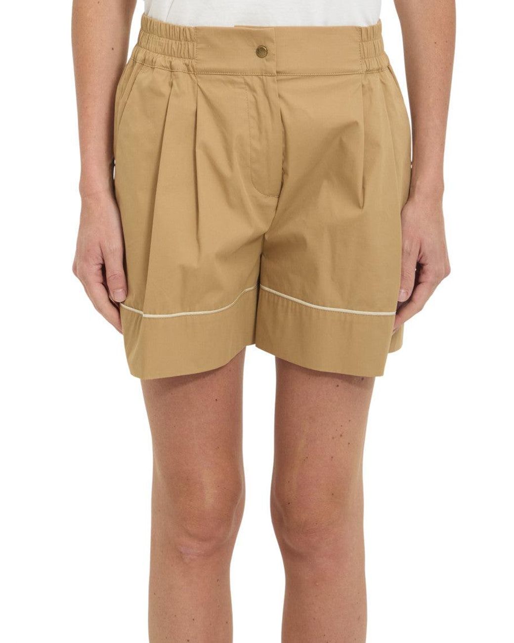 Moncler Natural Solid Shorts