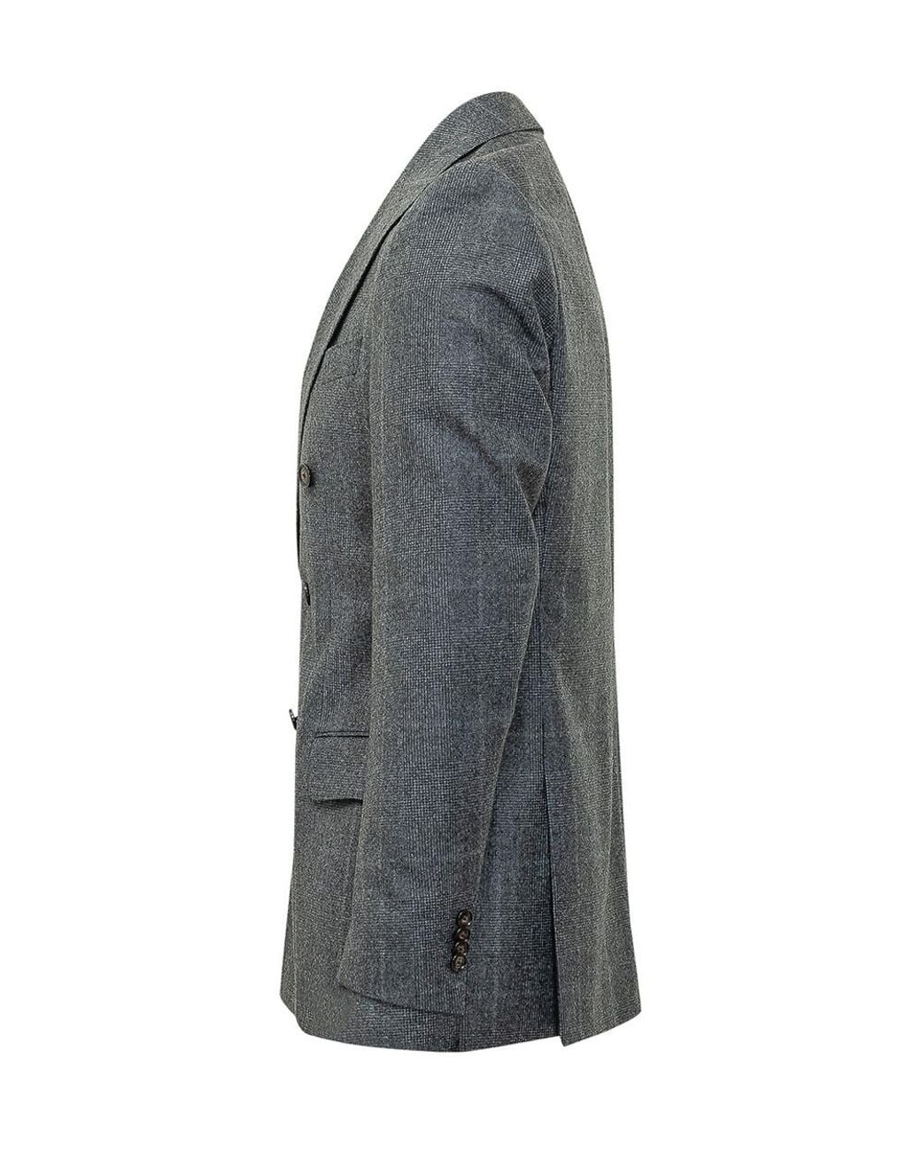 Boss Gray Double Breasted Suit for men