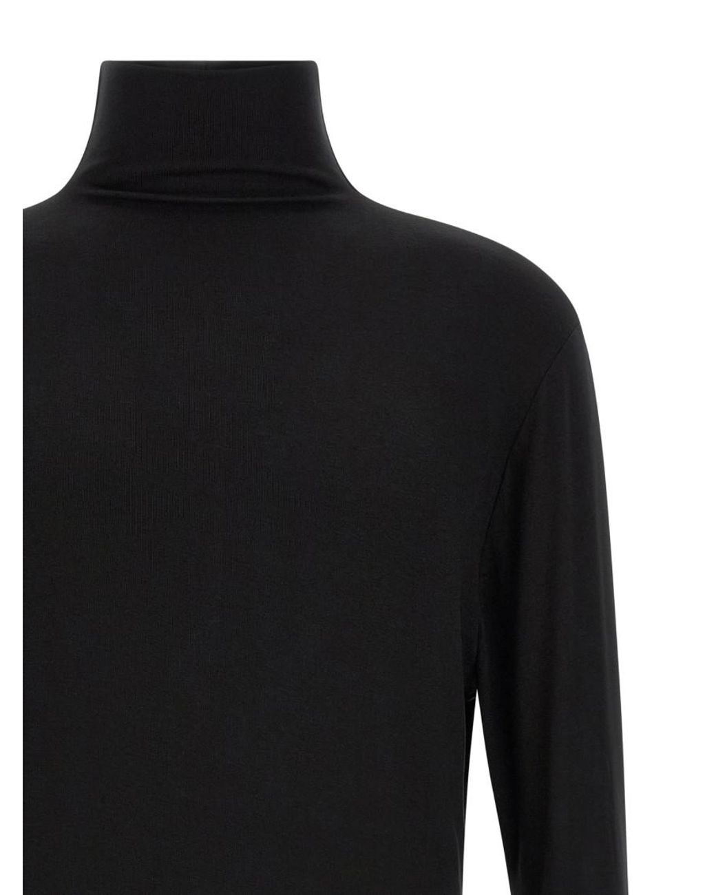 Thom Krom Black Solid Turtle Neck Sweater for men