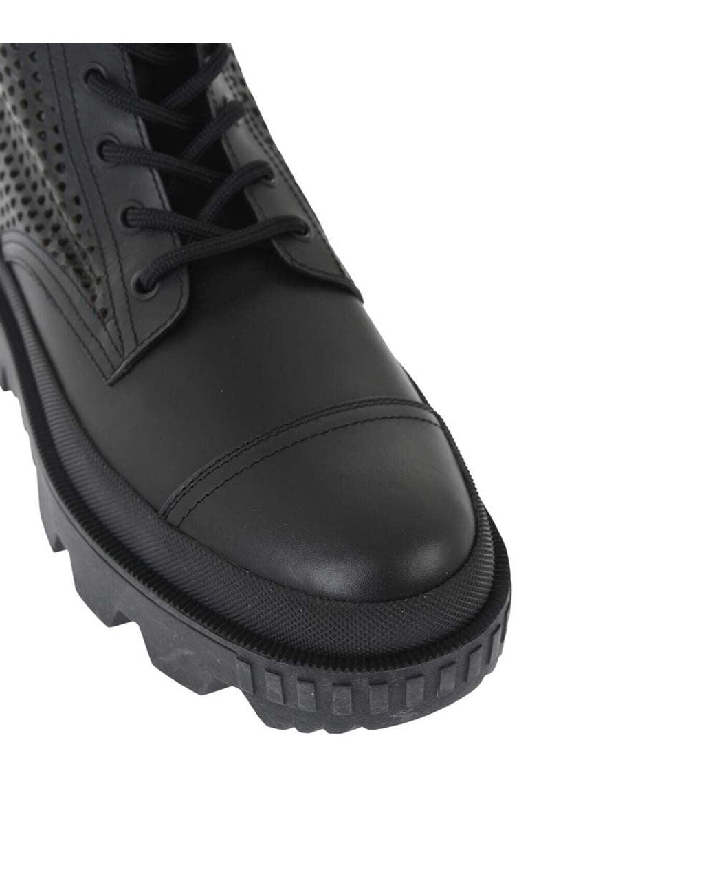 Moncler Black Lace-Up Boots