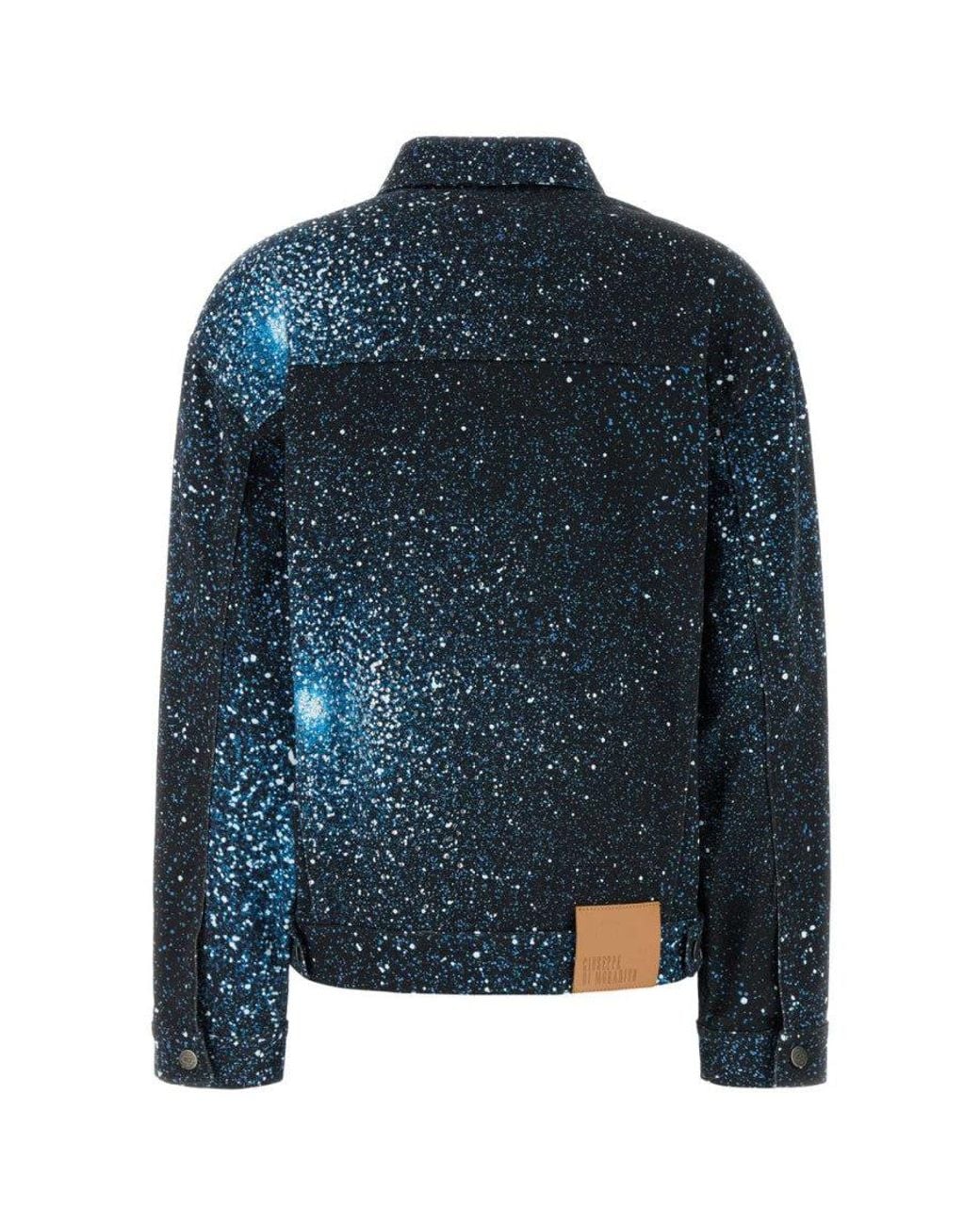 GIUSEPPE DI MORABITO Blue Stretch Denim Jacket