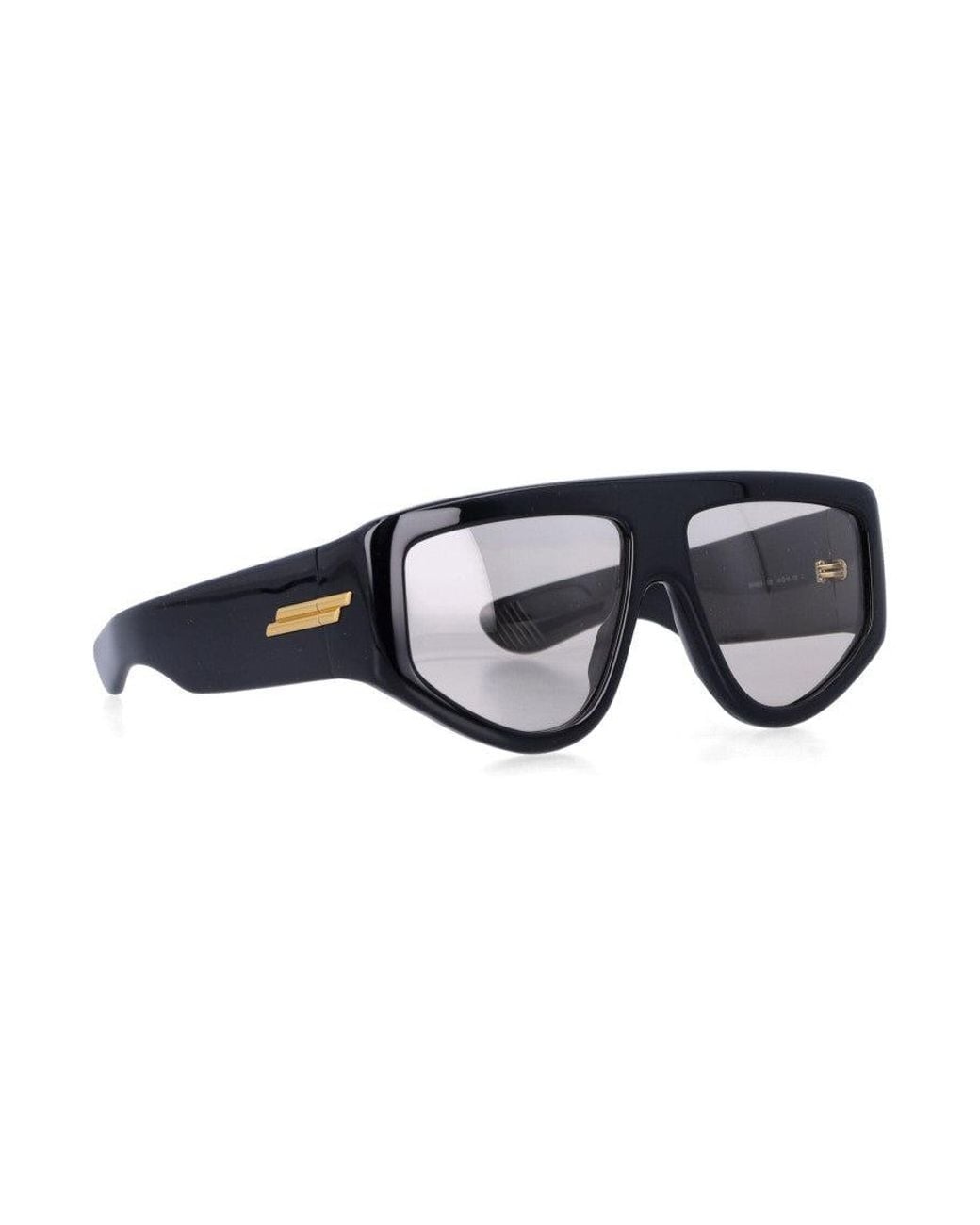 Bottega Veneta Black Shield Sunglasses