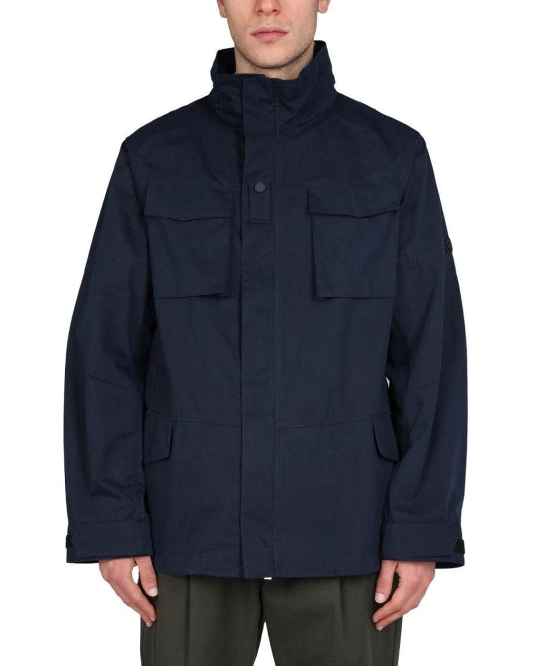 Lardini Blue Solid Jackets for men
