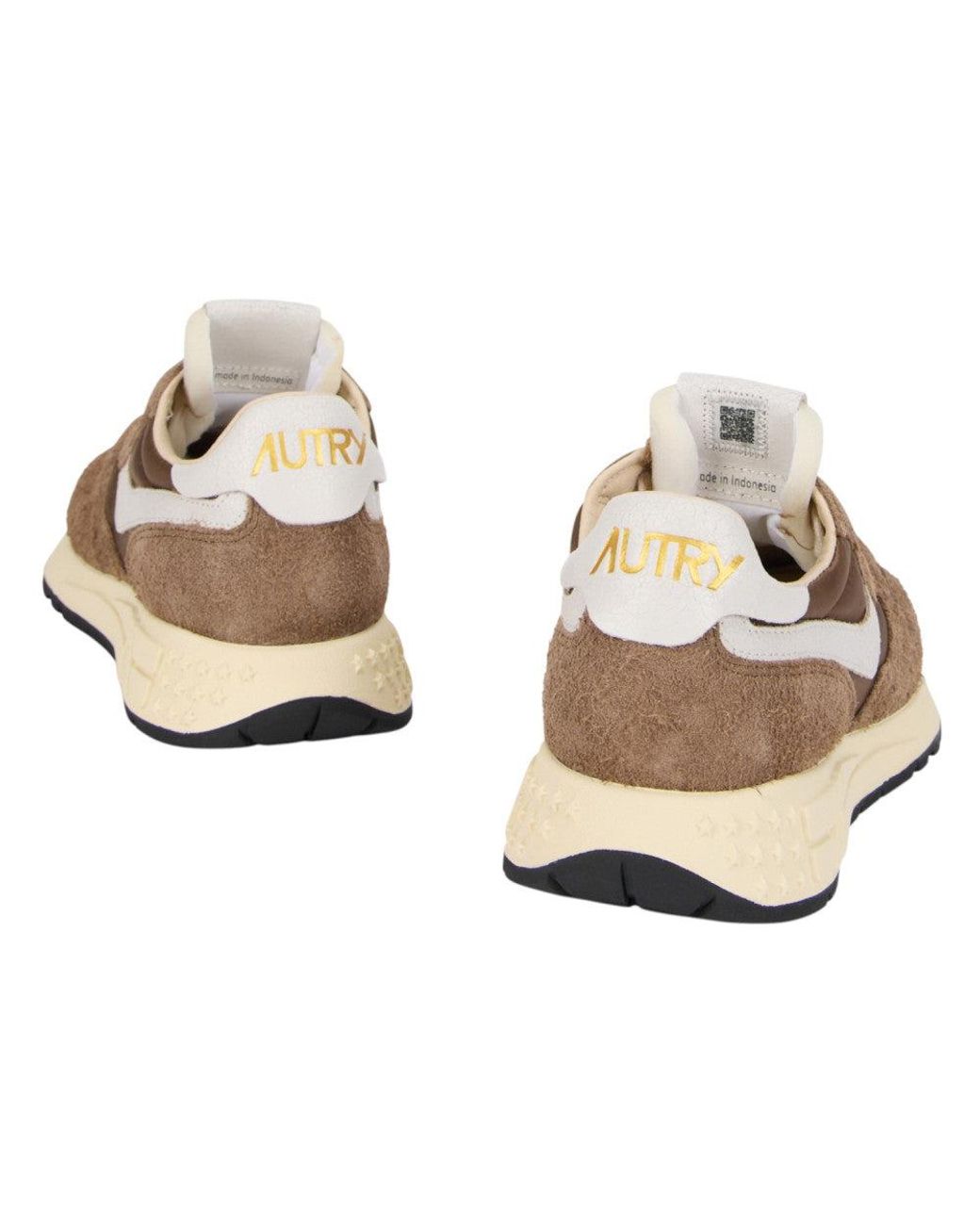 Autry Brown Windspin Low Sneakers