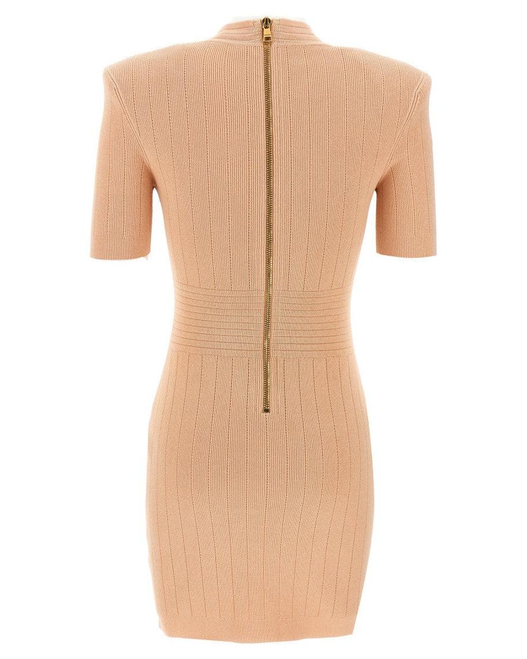 Balmain Natural Chiocciola Dress