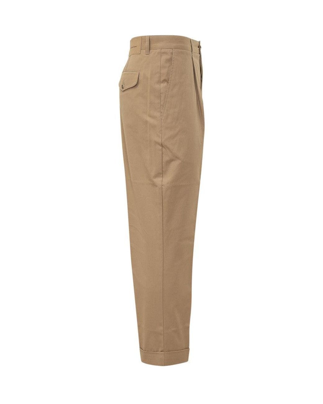 AMI Natural Solid Chino Trousers for men