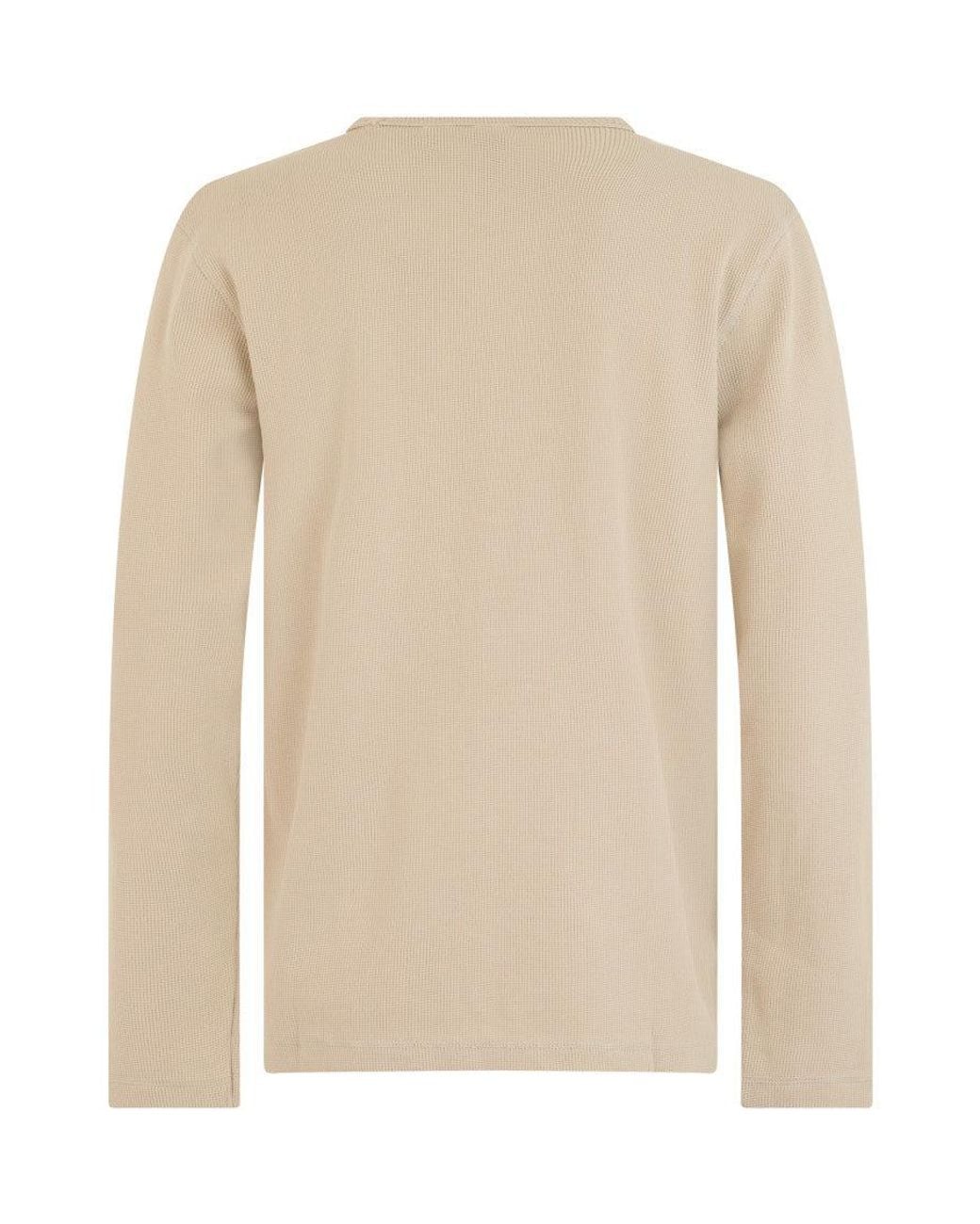 Boss Natural Full Sleeves Logo T-Shirt for men