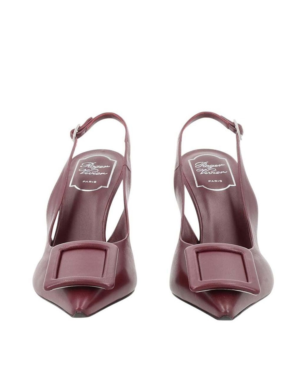 Roger Vivier Brown Slingback Pumps
