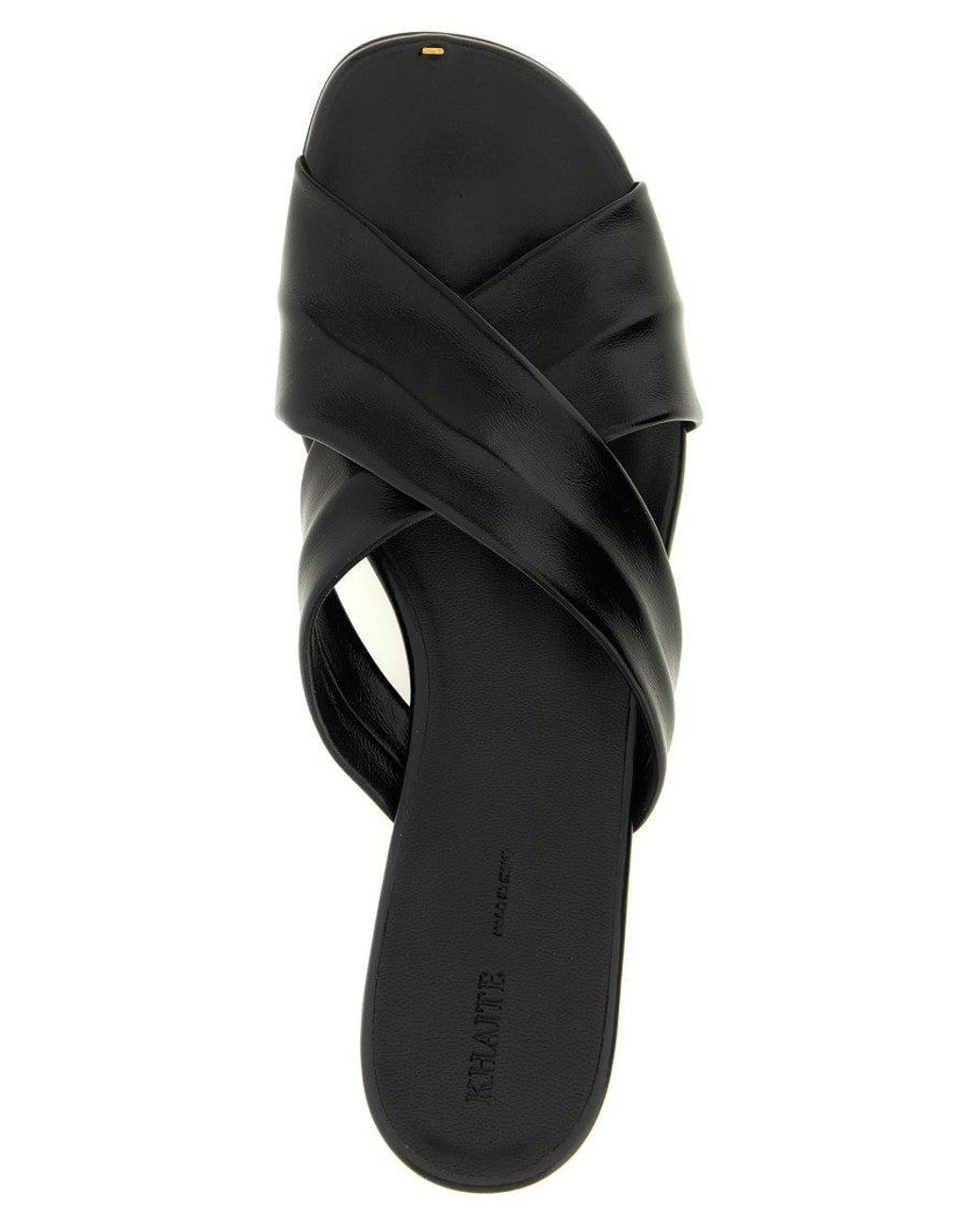 Khaite Black Liria Sandals