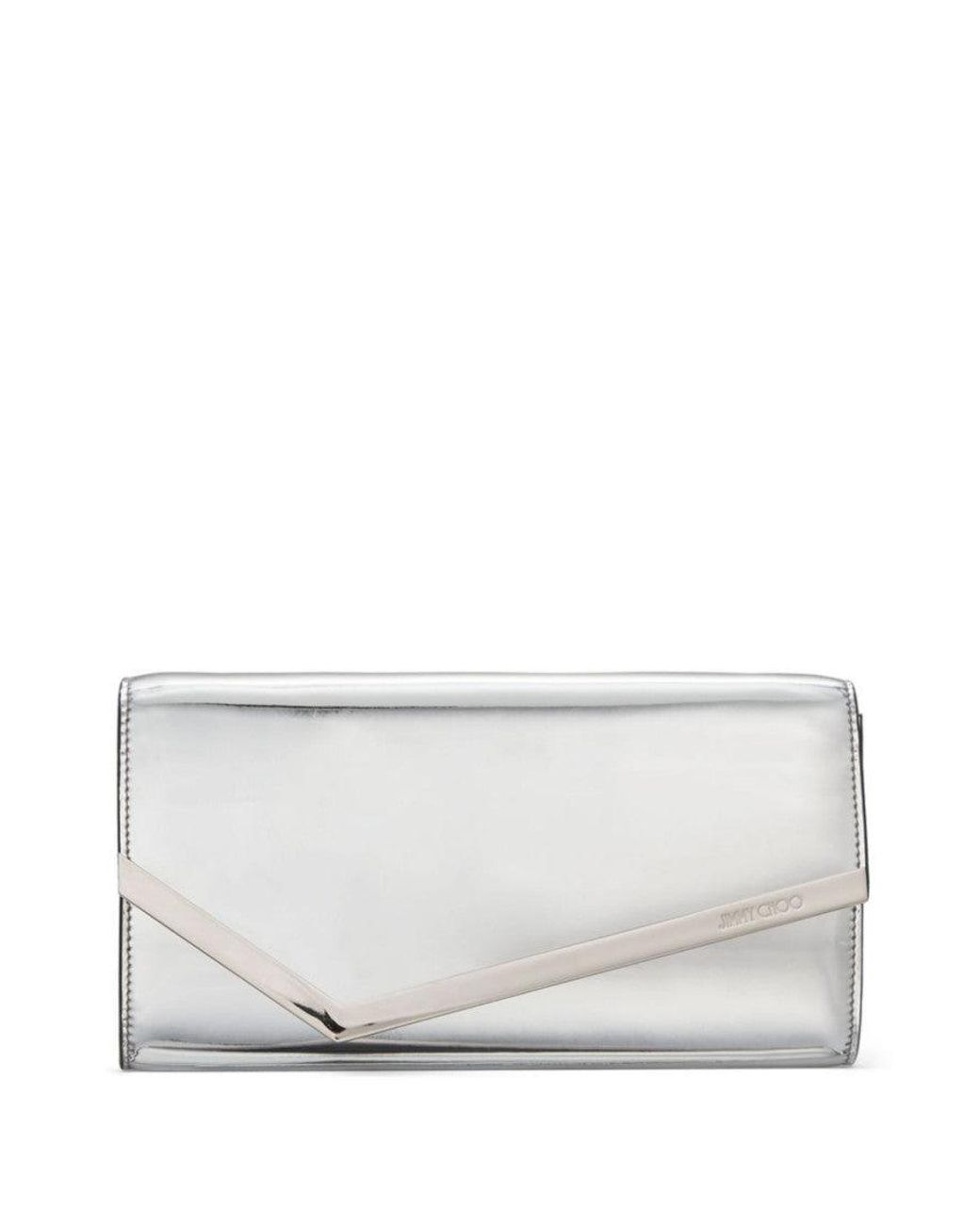 Jimmy Choo White Emmie Clutch
