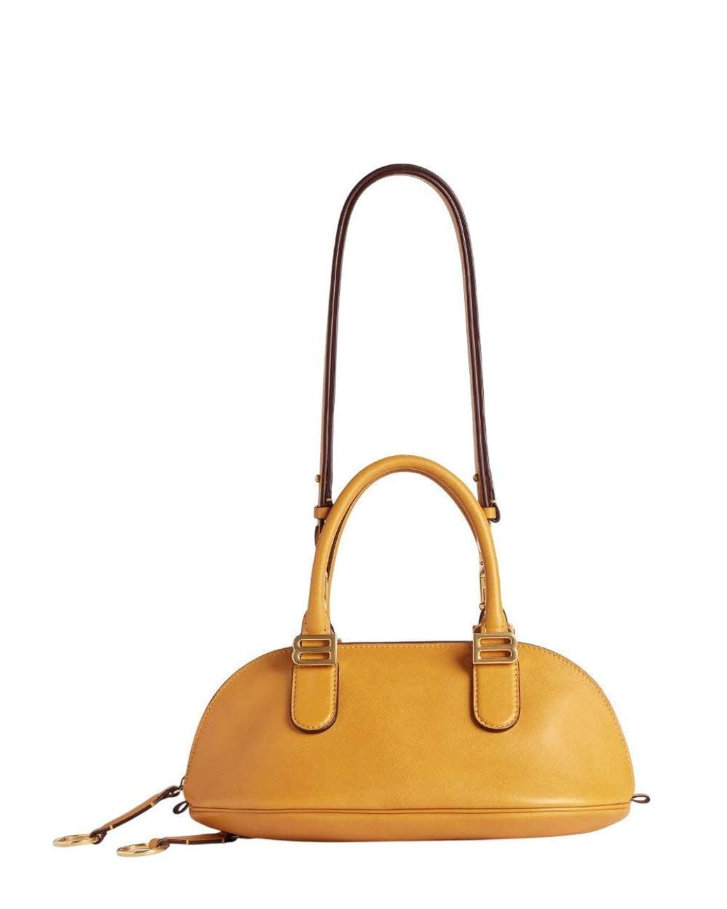 Balenciaga Brown Mustard Bolero Mini Duffle Bag