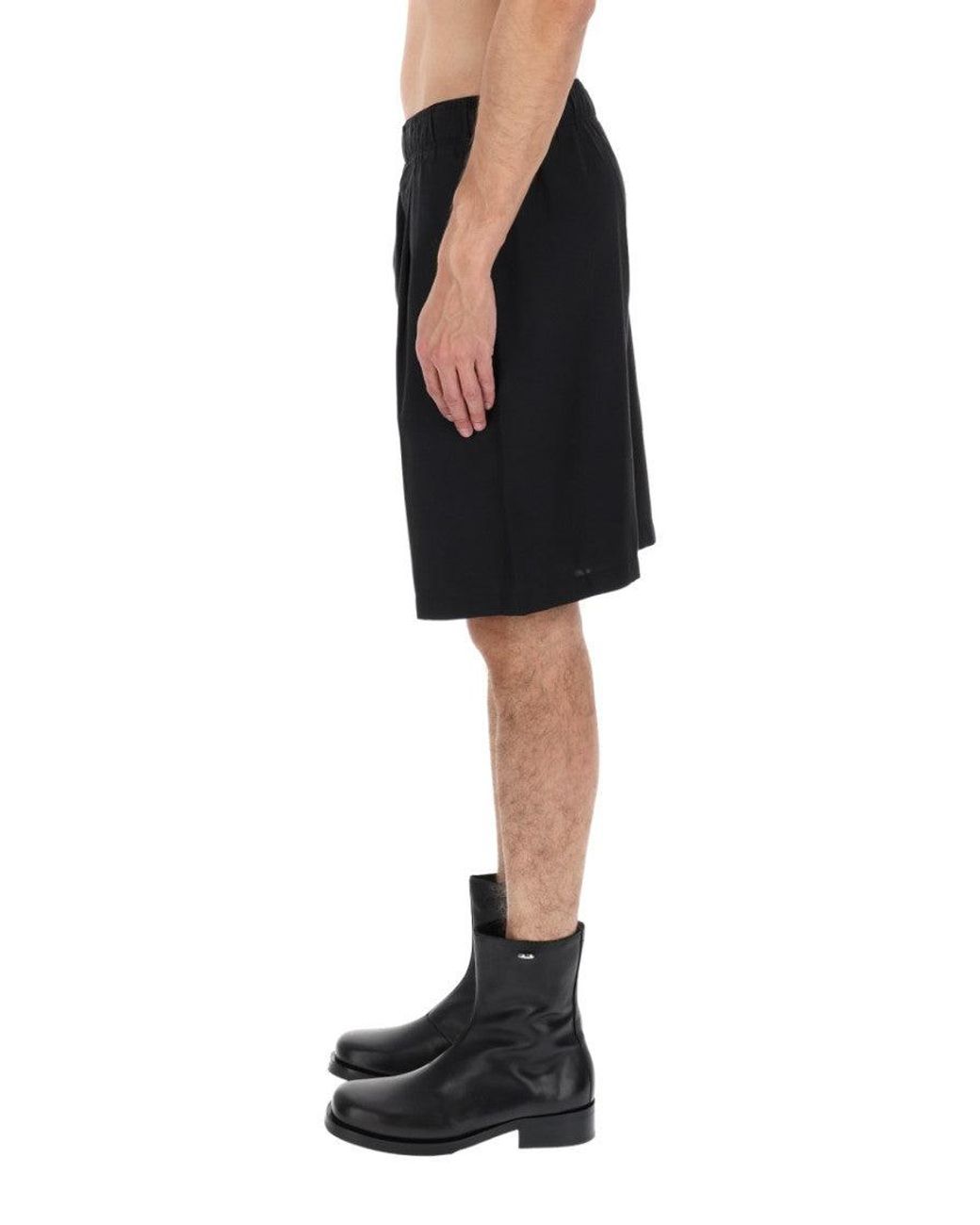 Our Legacy Black Solid Shorts for men