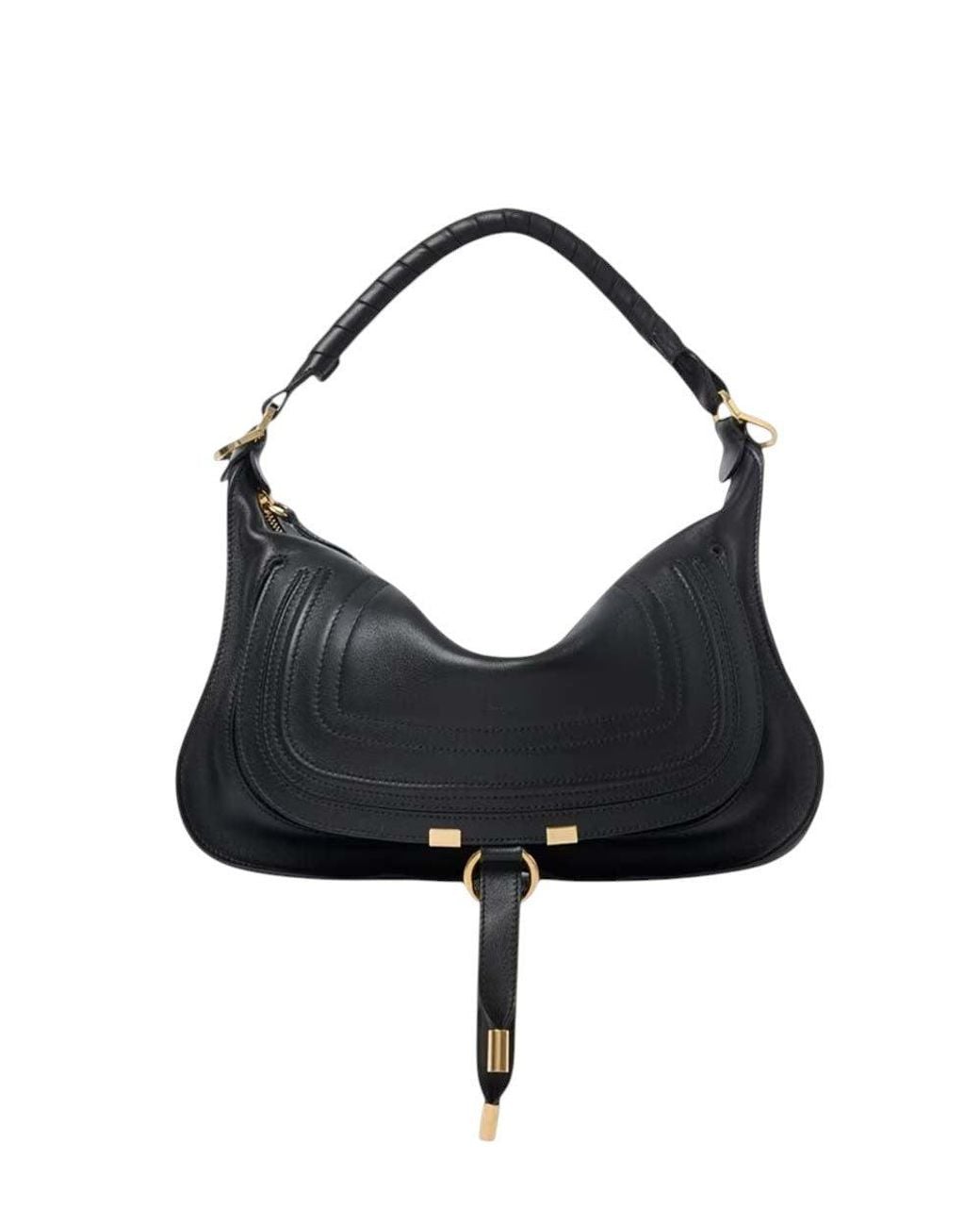 Chloé Black Marcie Large Shoulder Bag