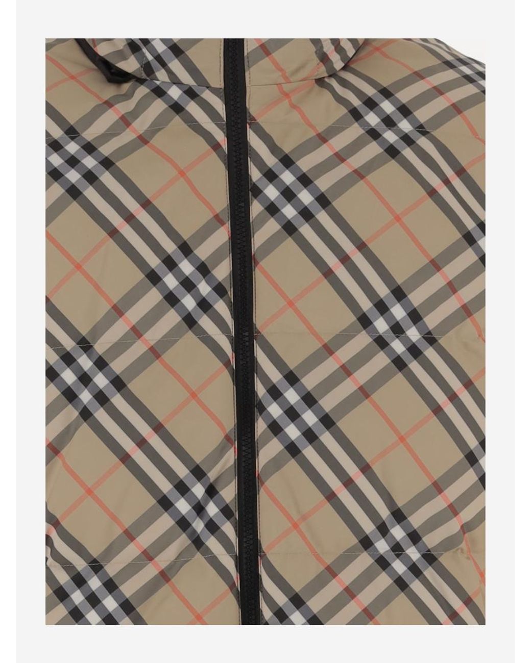 Burberry Brown Check Pattern Jacket for men