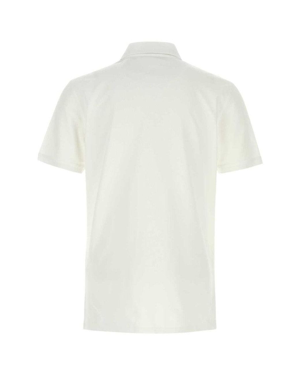 Givenchy White Piquet Polo Shirt for men