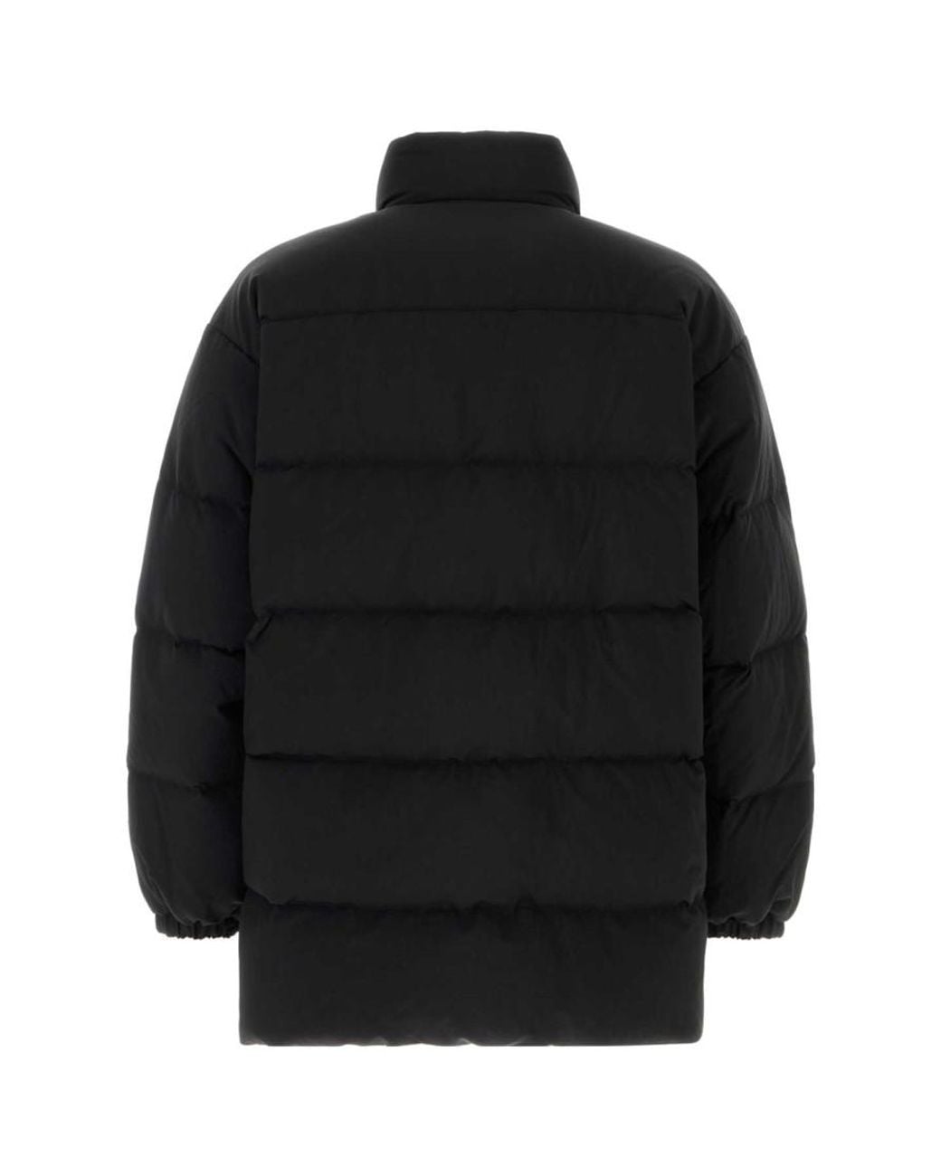 Jil Sander Black Mock Collar Down Jacket for men