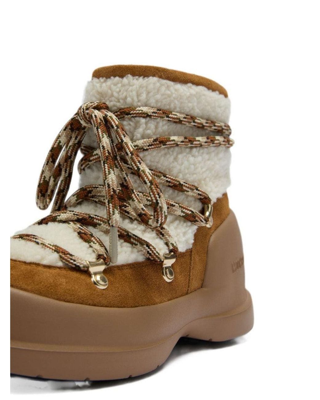 Moon Boot Natural Textured Mezzaluna Boot