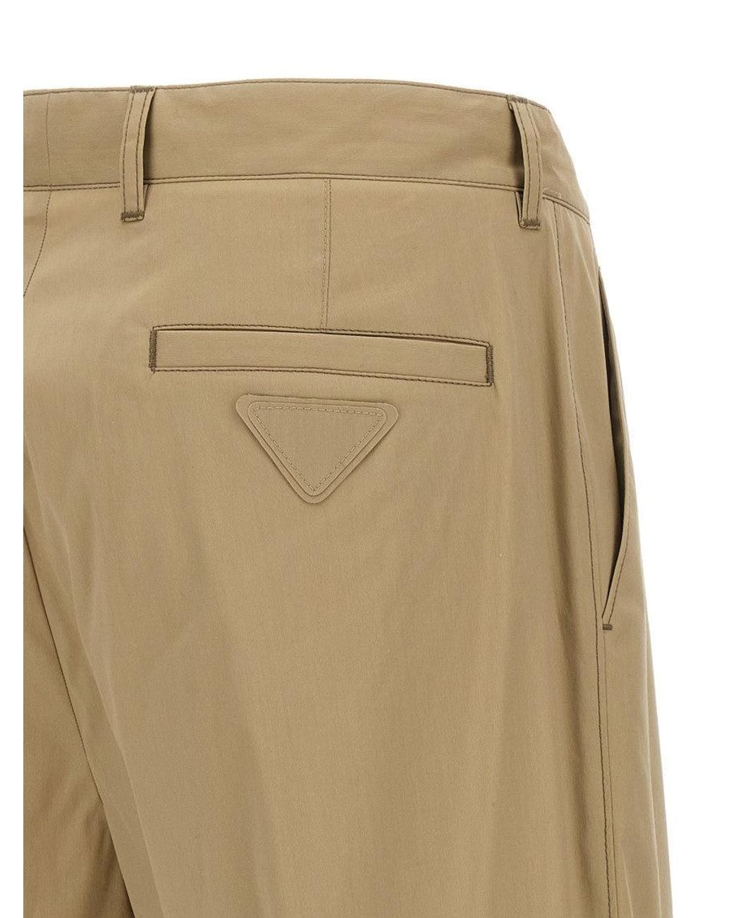 Prada Natural Poplin Pants for men