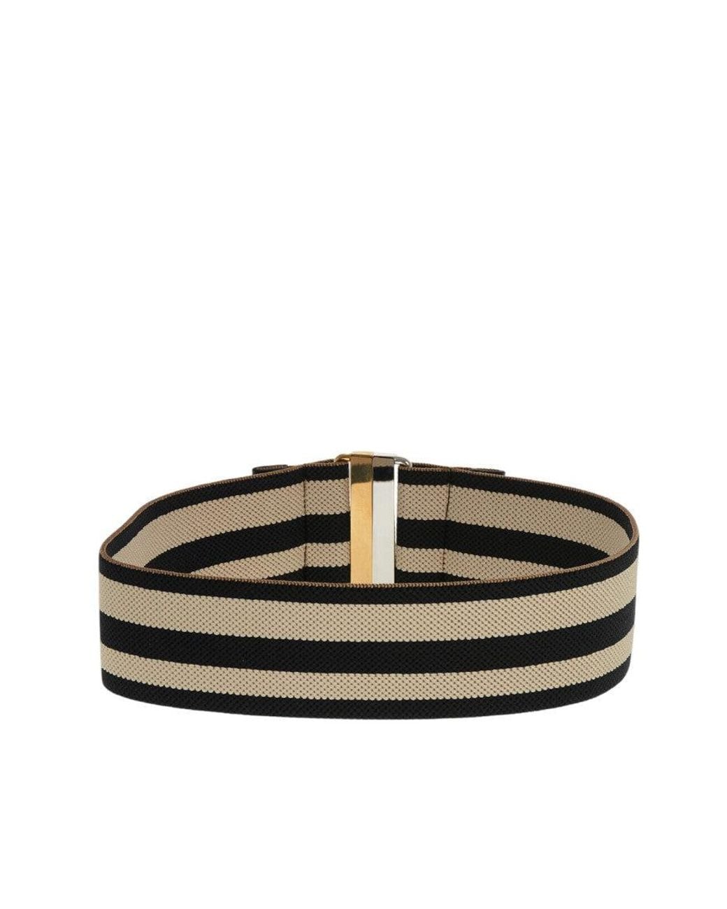 Stella McCartney Black Stripes Belt