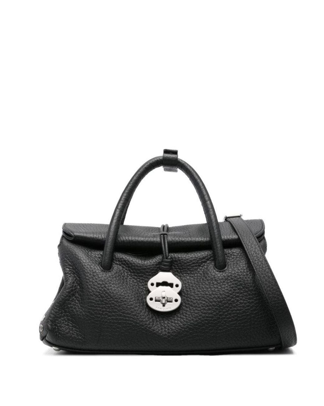 Zanellato Black Dotta Centauro Small Satchel Bag