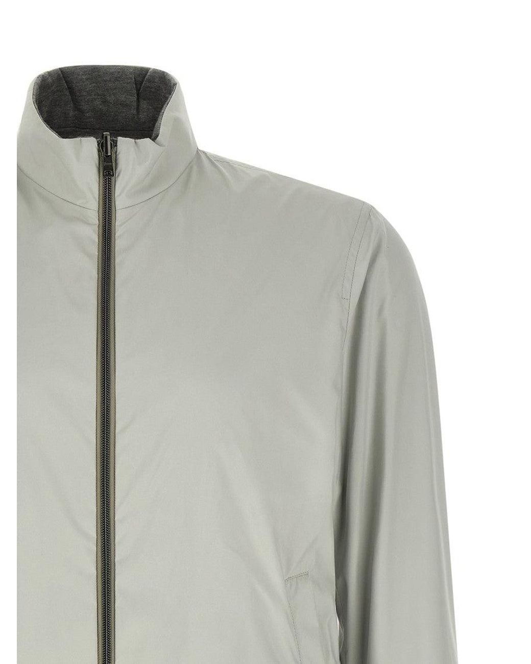 Herno Gray Reversible Jacket for men